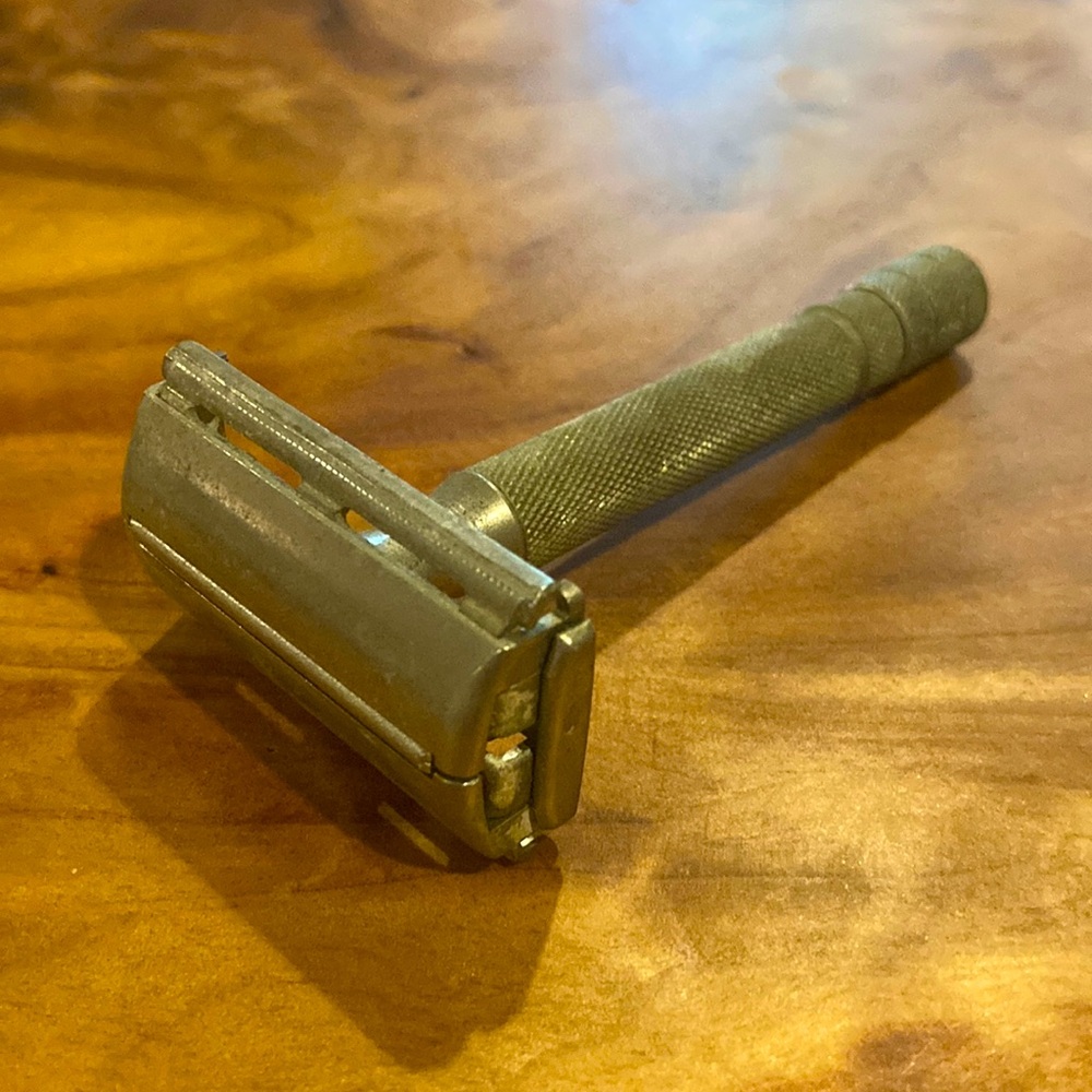 Chrome Safety Razor. Vintage 1960s Gillette